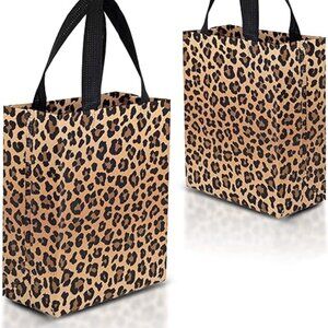 Nush Nush Reusable Cheetah Gift Bags, Animal Print, set of 6